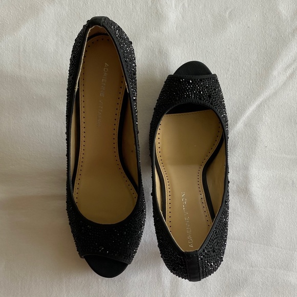 NWT ADRIENNE VITTADINI  GERVIN BLACK HEEL PUMP - Size 10 M - Picture 6 of 7